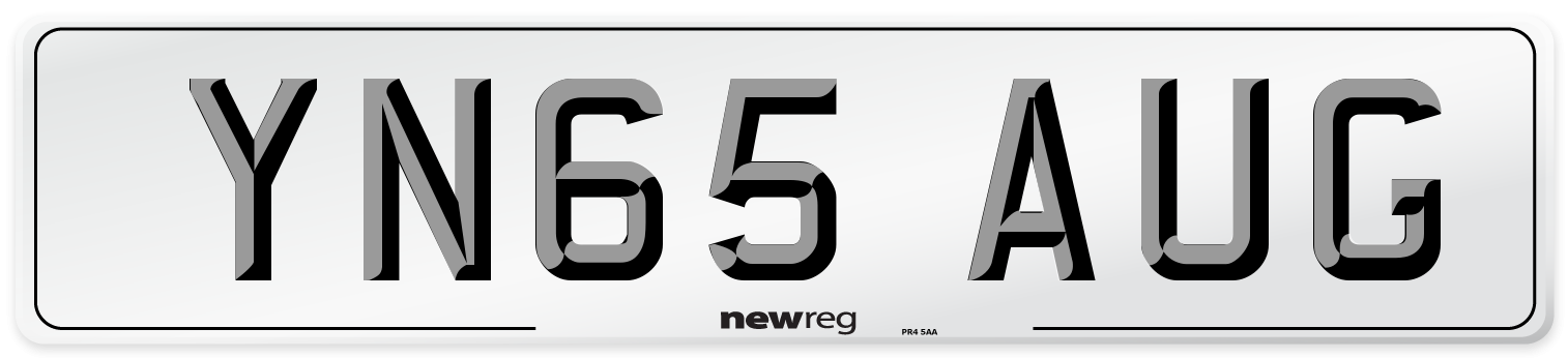 YN65 AUG Number Plate from New Reg